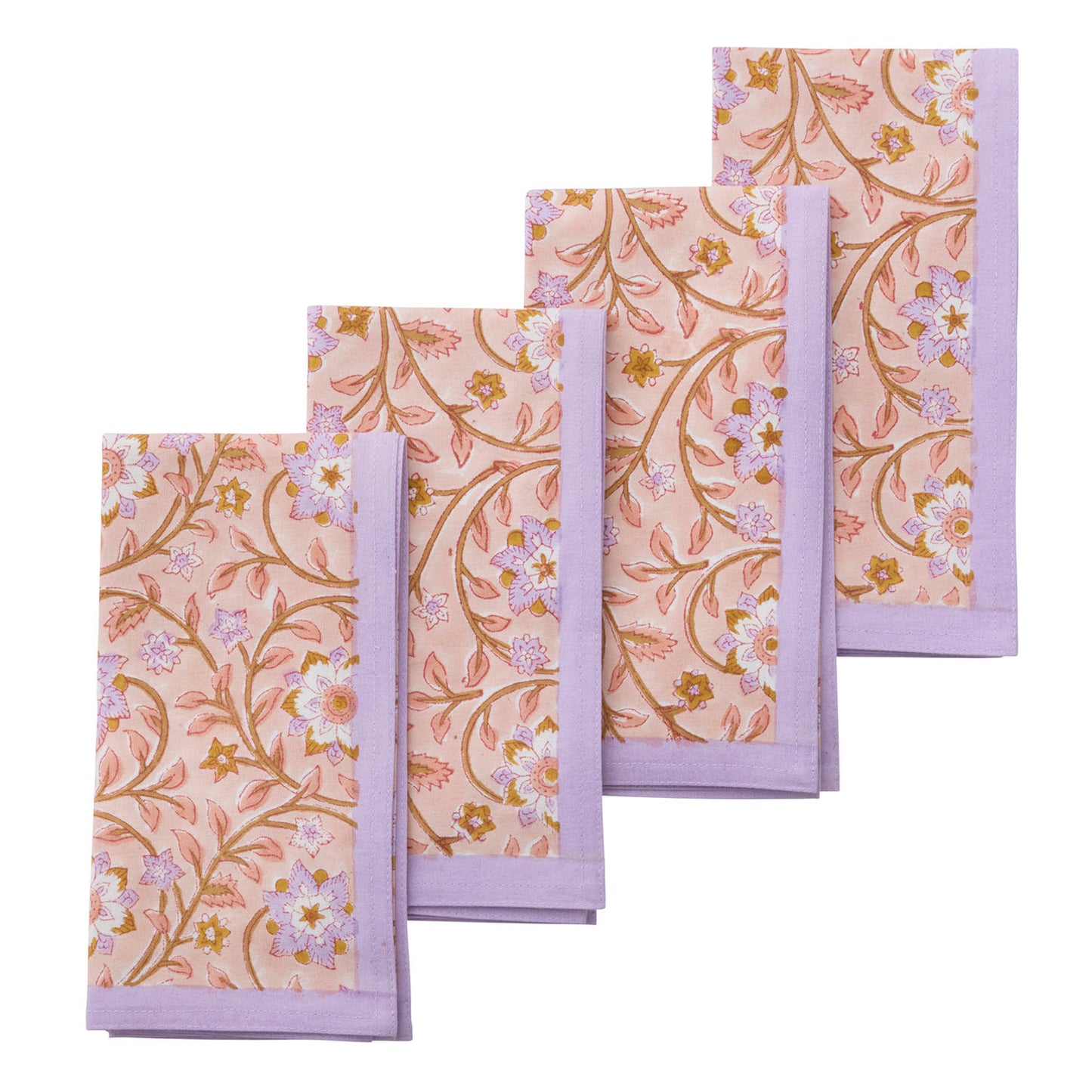 Bungalow Napkins “Roja Coral” (4 per pack)