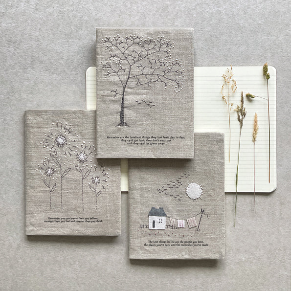 East of India Large Linen Notebook
