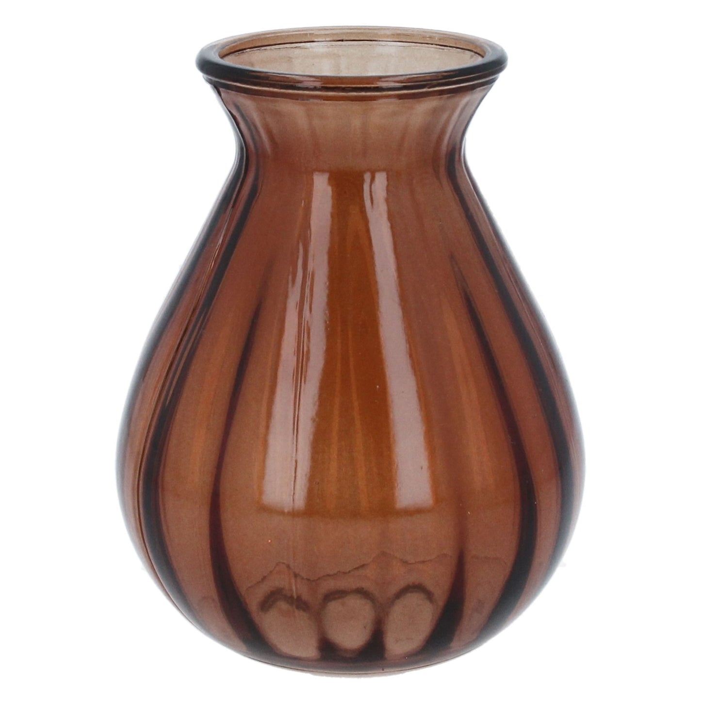 Dark Amber Posy Vase