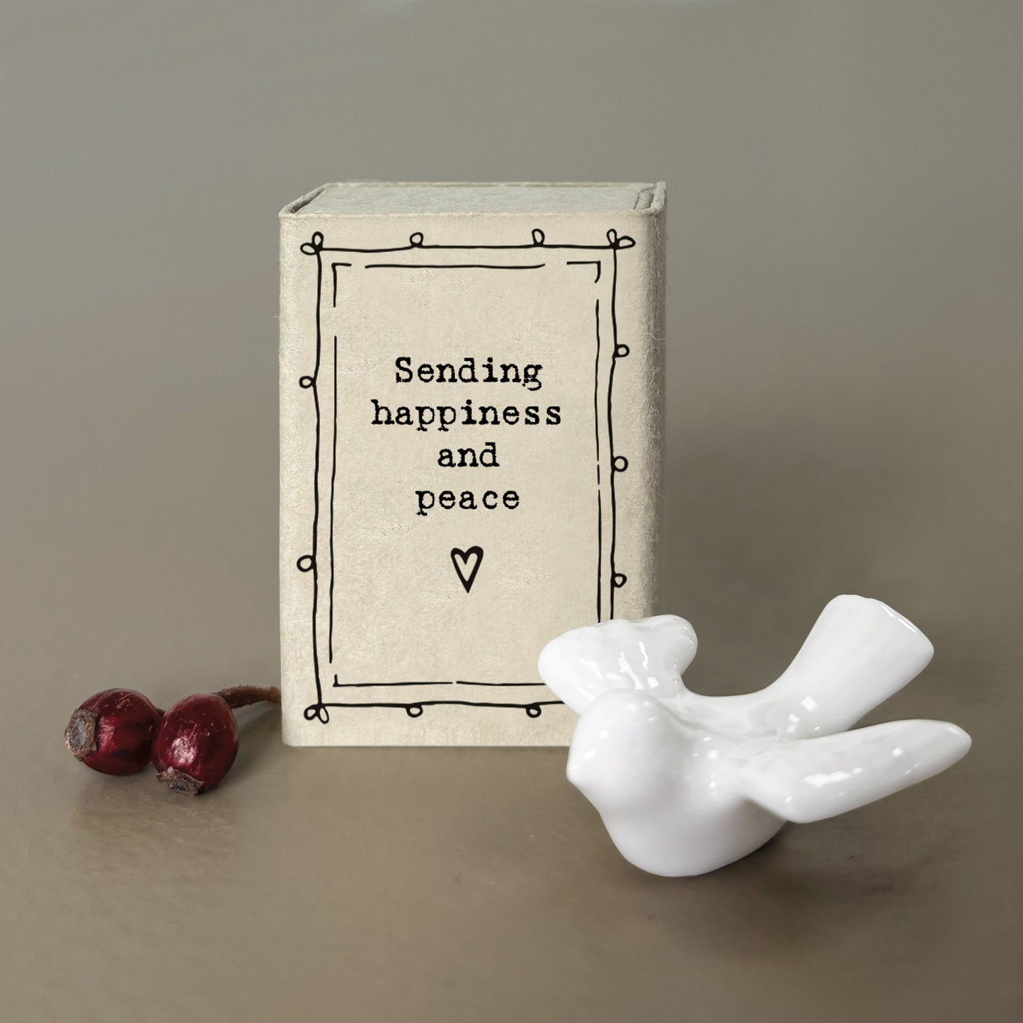 East of India Matchbox Gift - Dove