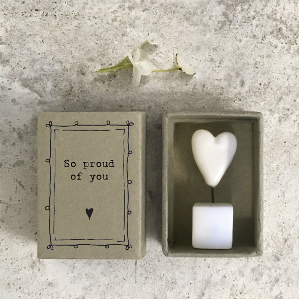 East of India Matchbox Gift - So Proud of You