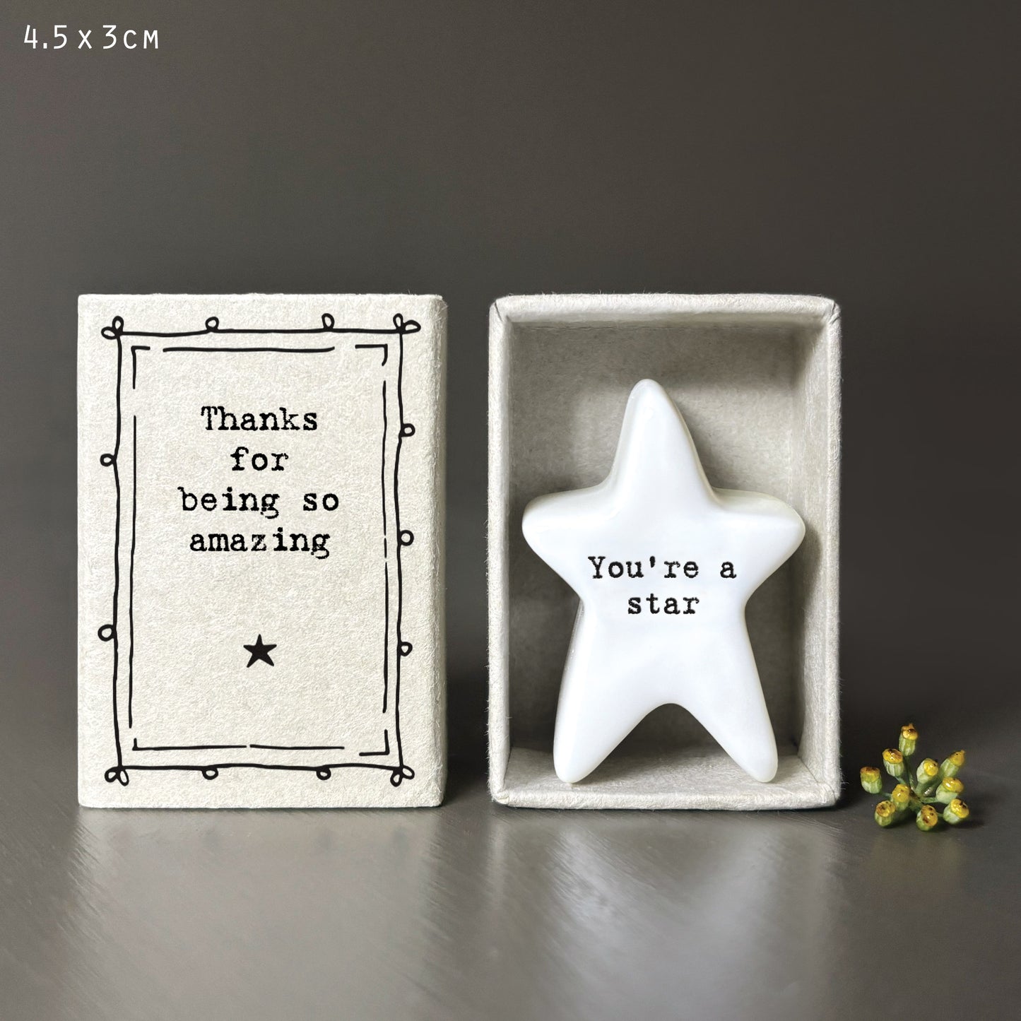 East of India Matchbox Gift - Thanks for Being Amazing