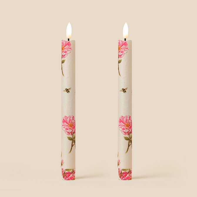 The King's Roses Flameless LED Wax Candles : Parchment