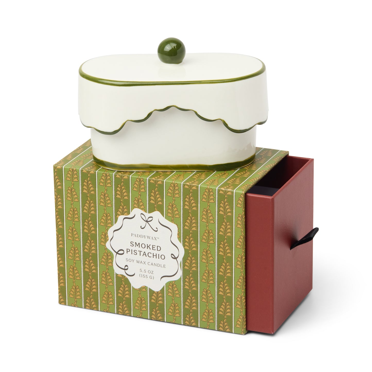 Ceramic Dish Candle - Smoked Pistachio
