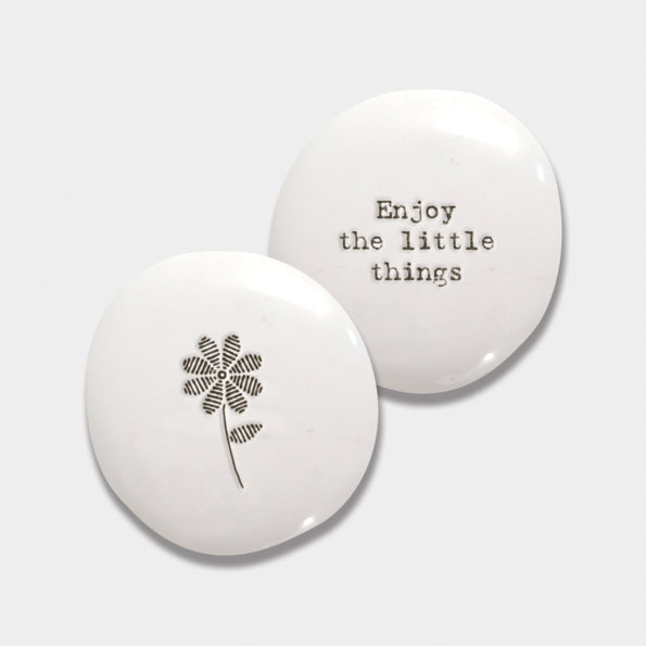 East of India “Enjoy the Little Things” Pebble