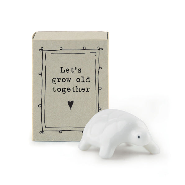 East of India Matchbox Gift - Growing old