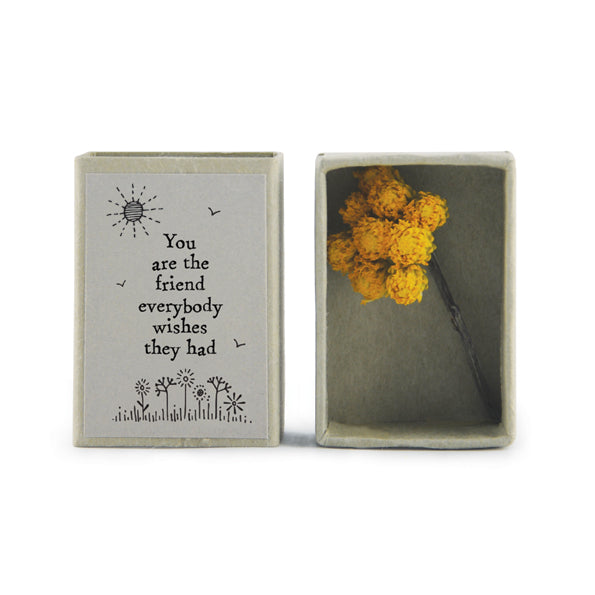 East of India Matchbox Gift - Friends