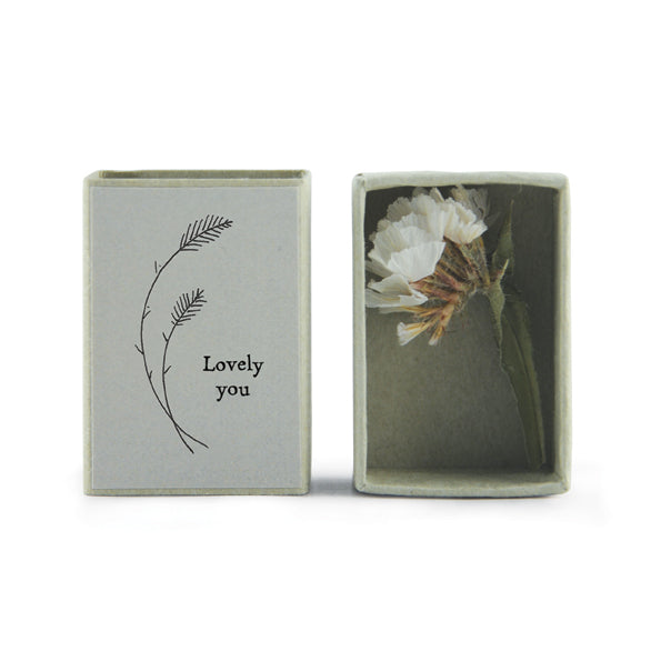 East of India Matchbox Gift - Lovely You