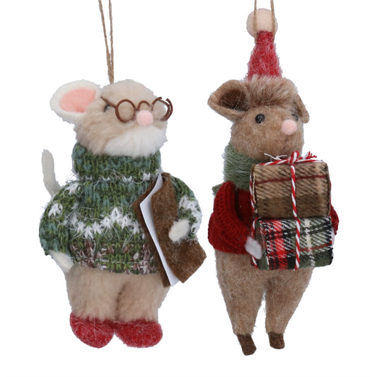 Gisela Graham Large Mouse with present
