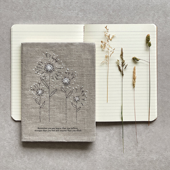 East of India Large Linen Notebook