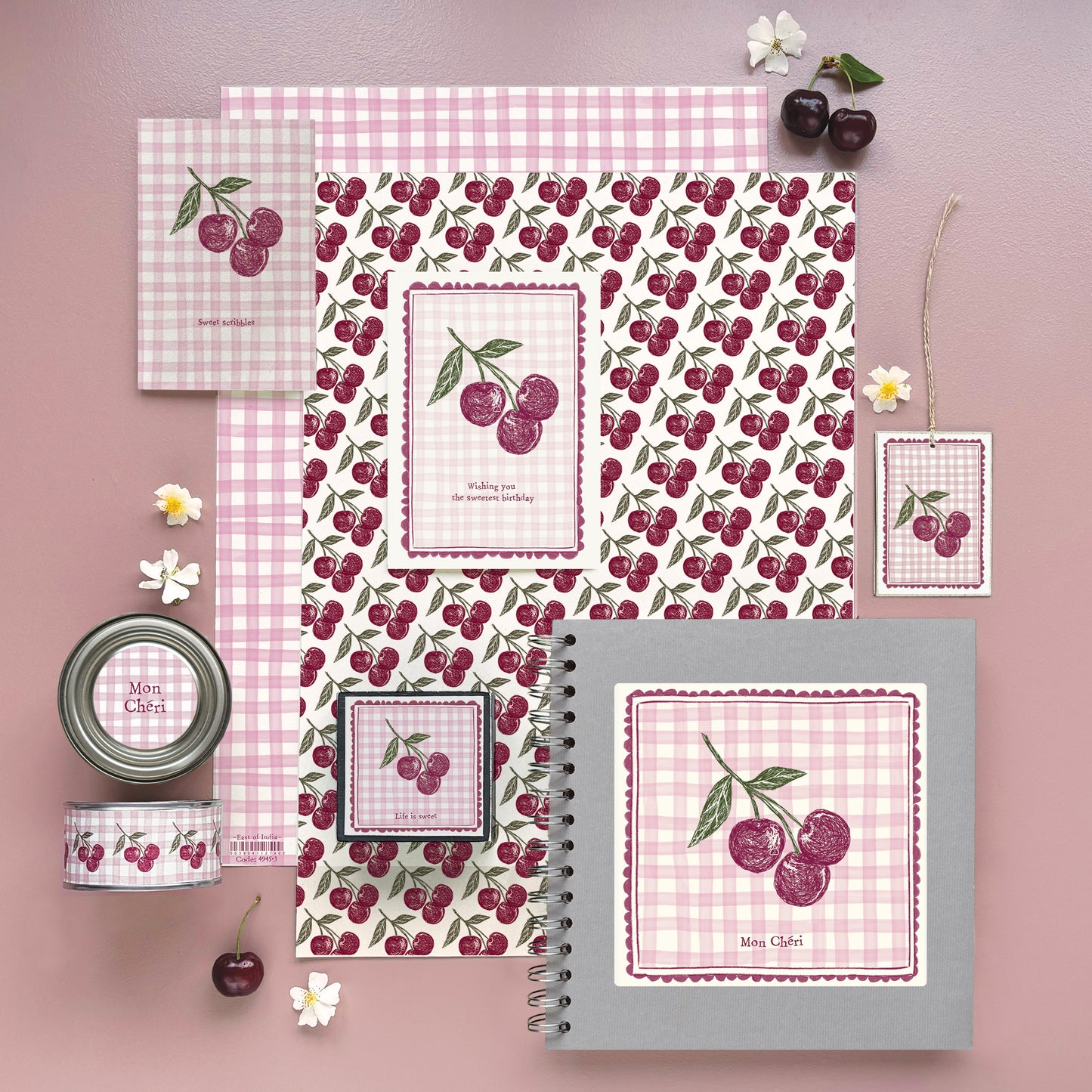 East of India Cherry Notebook
