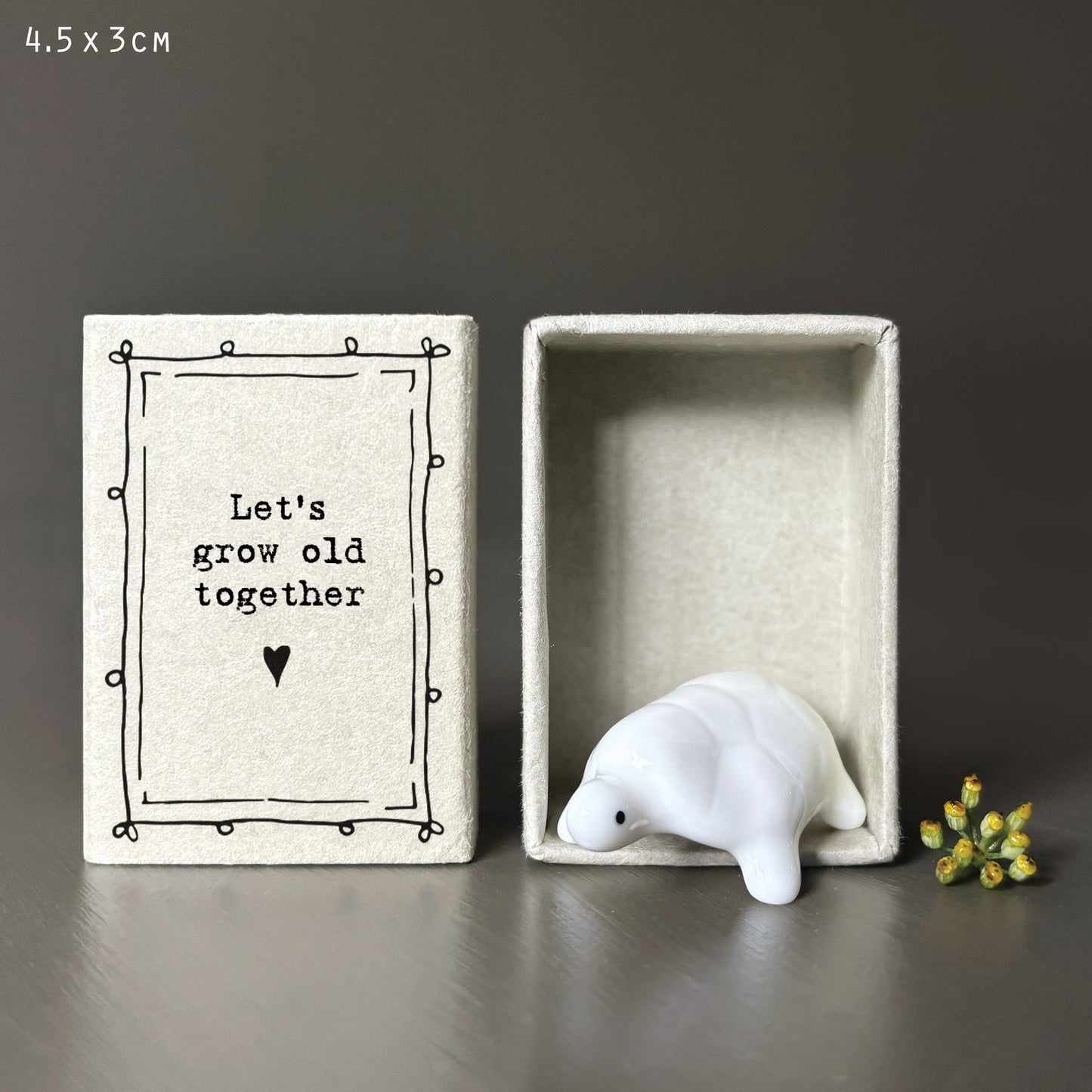 East of India Matchbox Gift - Growing old