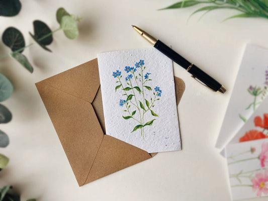 Forget Me Nots | Wildflower Seed Plantable Card
