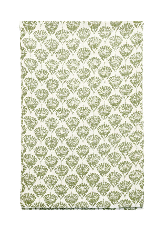 Walton & Co Gingham Carnation Tablecloth 145cm x 230cm (Green)