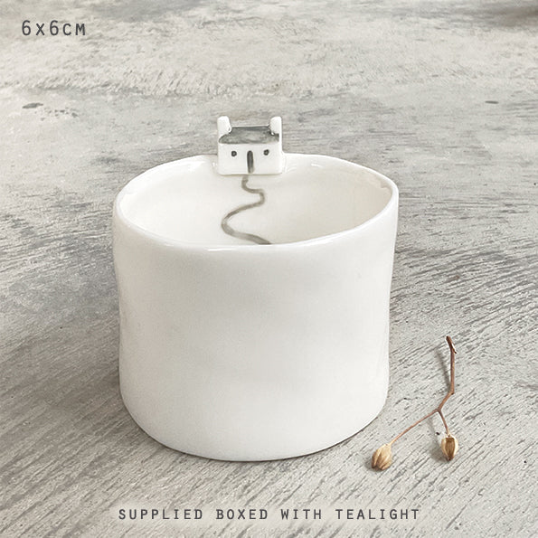 East of India Cliff House Candle Holder