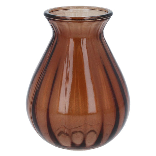 Dark Amber Posy Vase