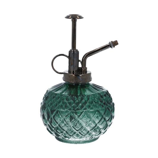 Green Crystal Cut Glass Mister