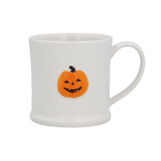 Pumpkin Face Stoneware Mini Mug