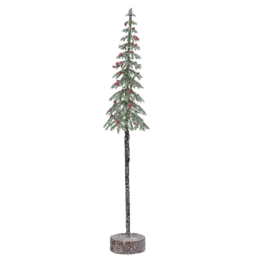 Gisela Graham Slim Tree with Frost and Berries