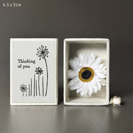 East of India Matchbox Gift - Thinking of You