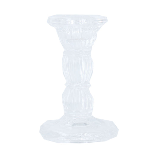 Glass Candlestick 10cm