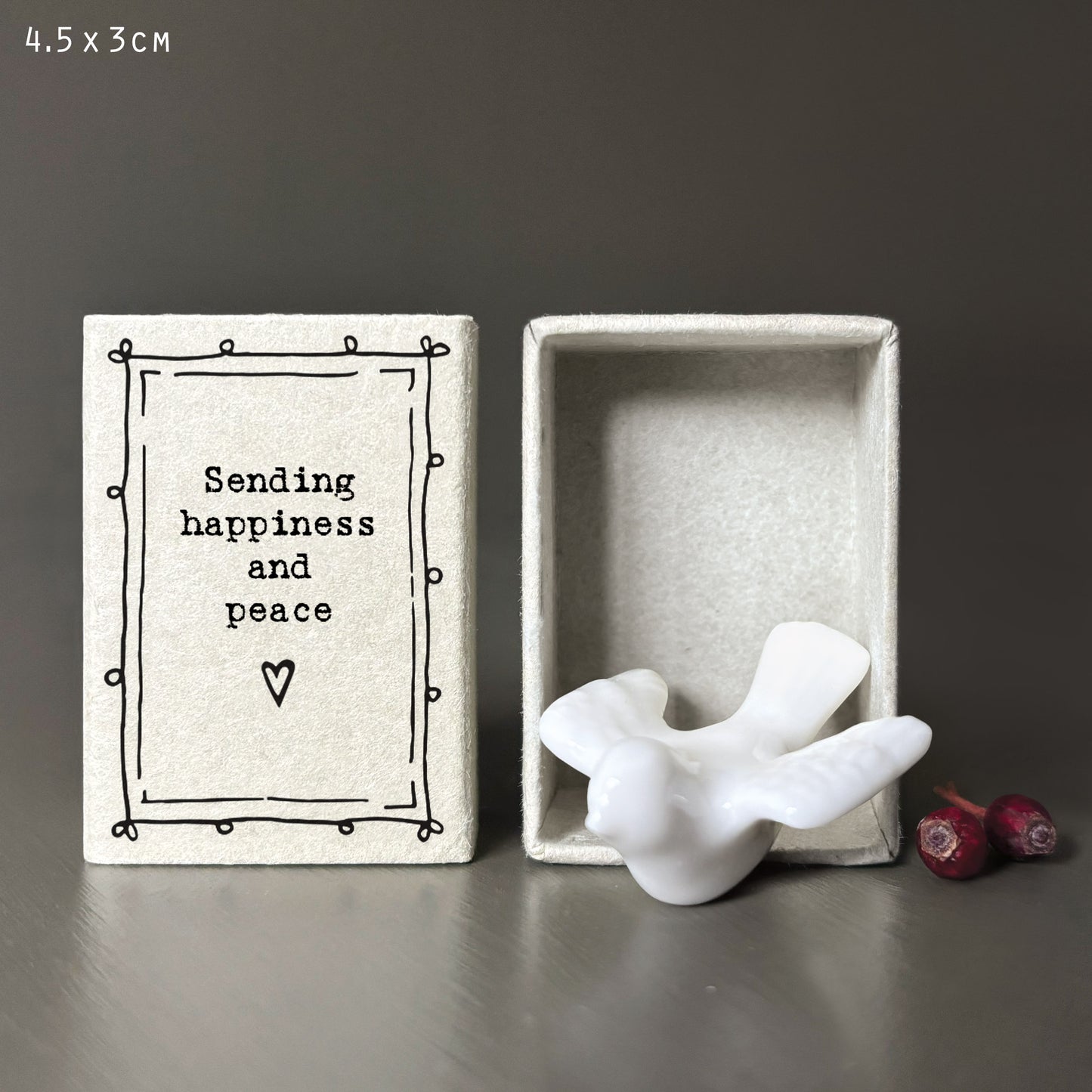 East of India Matchbox Gift - Dove