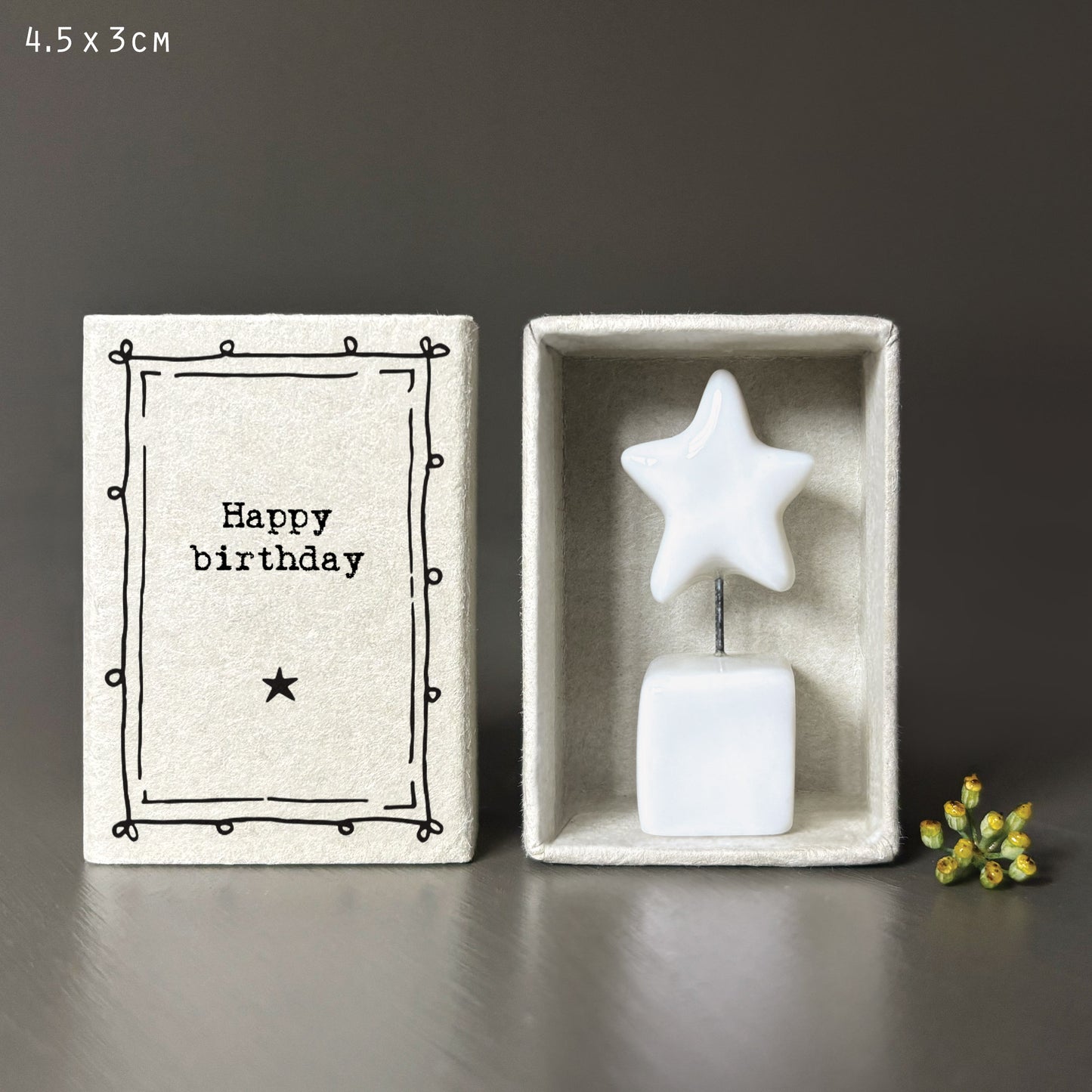 East of India Matchbox Gift - Happy Birthday