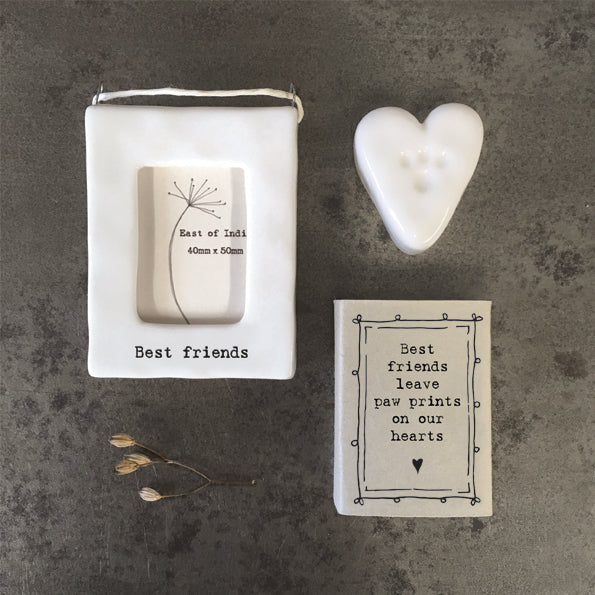 East of India Matchbox Gift - Doggie Paw Print