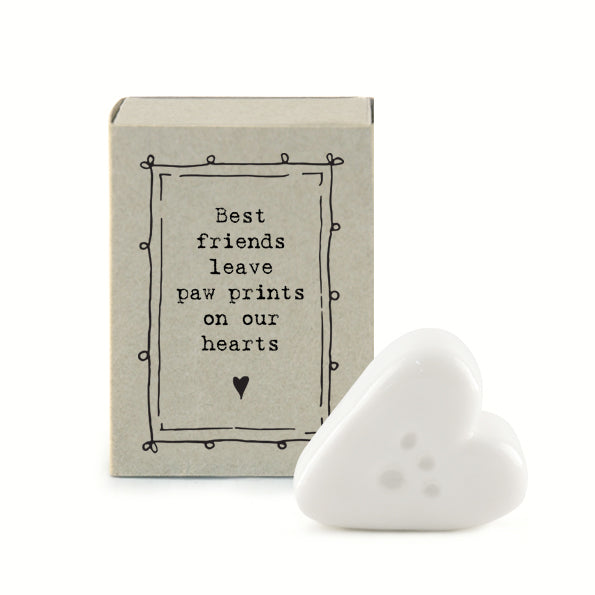 East of India Matchbox Gift - Doggie Paw Print