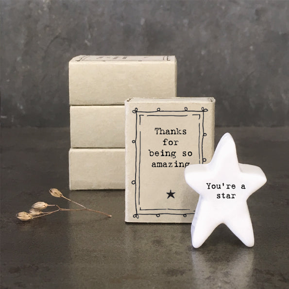 East of India Matchbox Gift - Thanks for Being Amazing