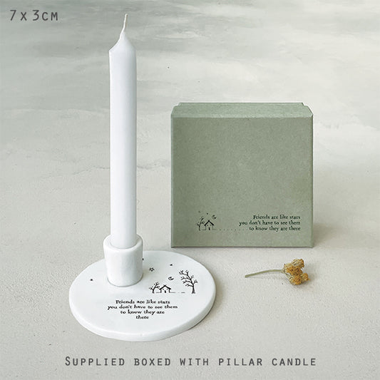 East Of India Friends like Stars Candle Holder
