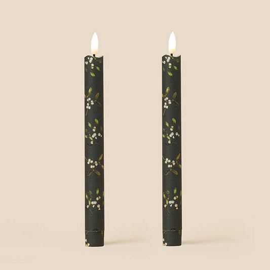 Mistletoe Flameless LED Wax Candles : Evergreen
