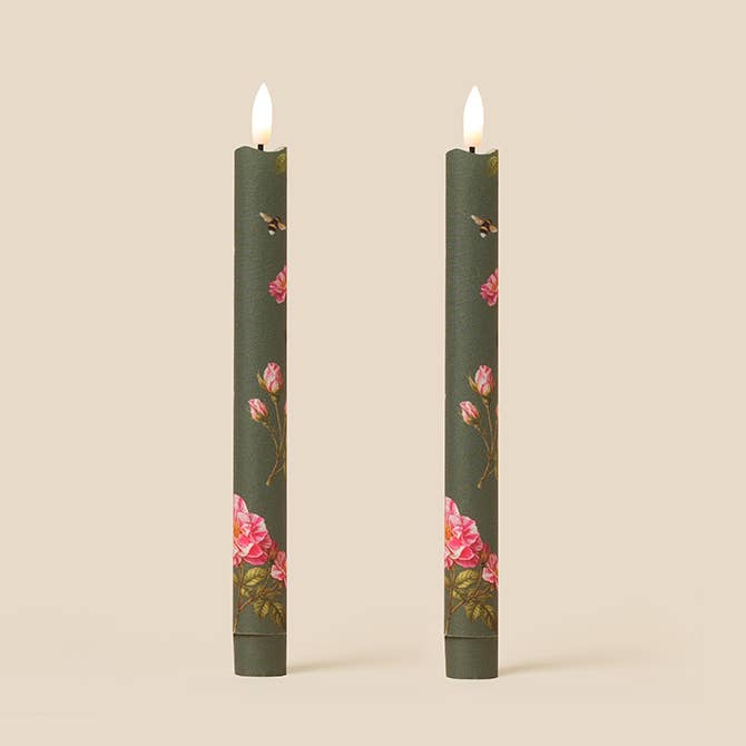 The King's Roses Flameless LED Wax Candles : Parchment
