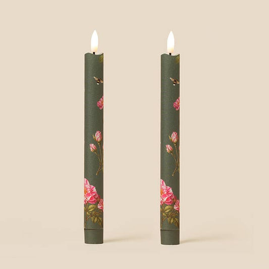 The King's Roses Flameless LED Wax Candles : Parchment