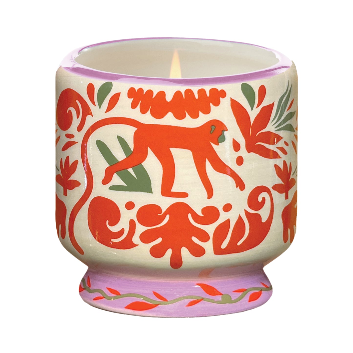 Jungle Ceramic Candle - Coconut and Amber