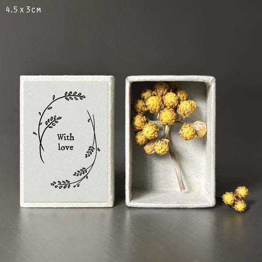 East of India Matchbox Gift - With Love
