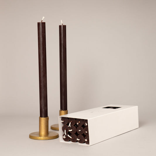 True Grace Single Dining Candle (Bitter Chocolate)