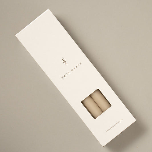 True Grace Single Dining Candle (Stone)