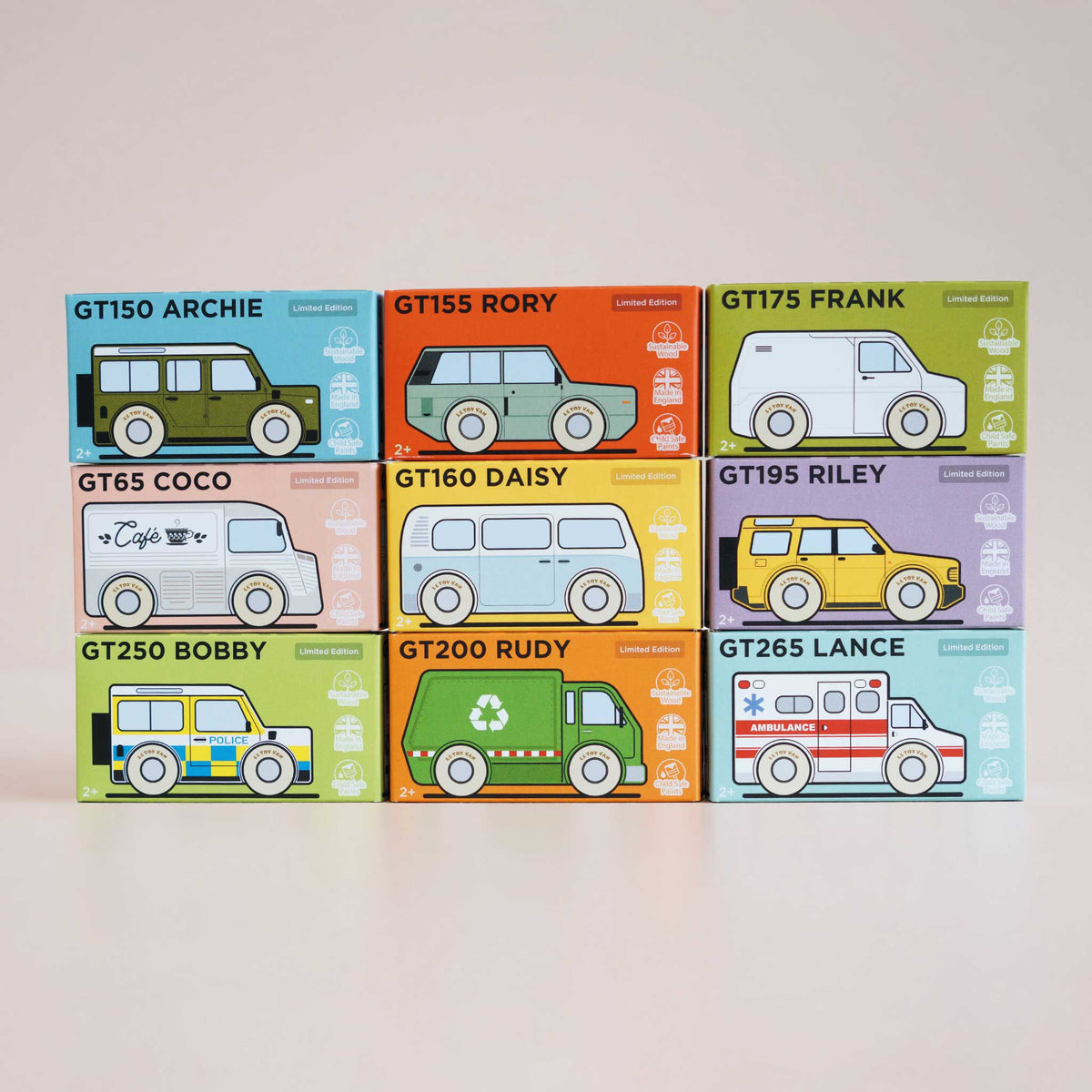 Le Toy Van Green Wooden Toy Car – Rory No. 28 GT155