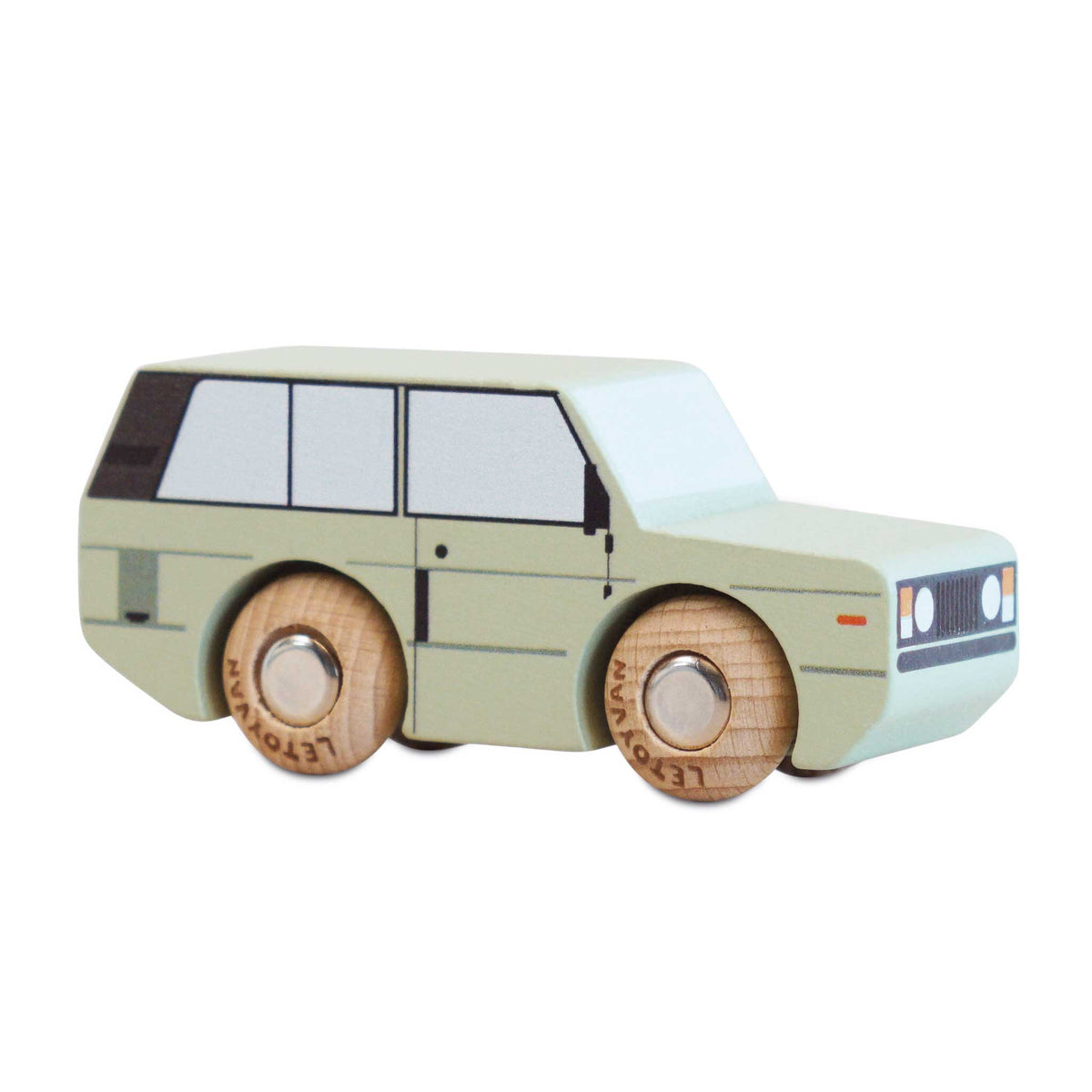 Le Toy Van Green Wooden Toy Car – Rory No. 28 GT155