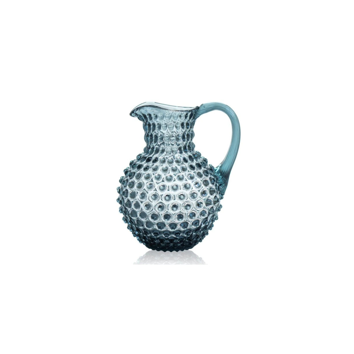 Klimchi Hobnail 1 Litre Glass Jug (Varied Colours)