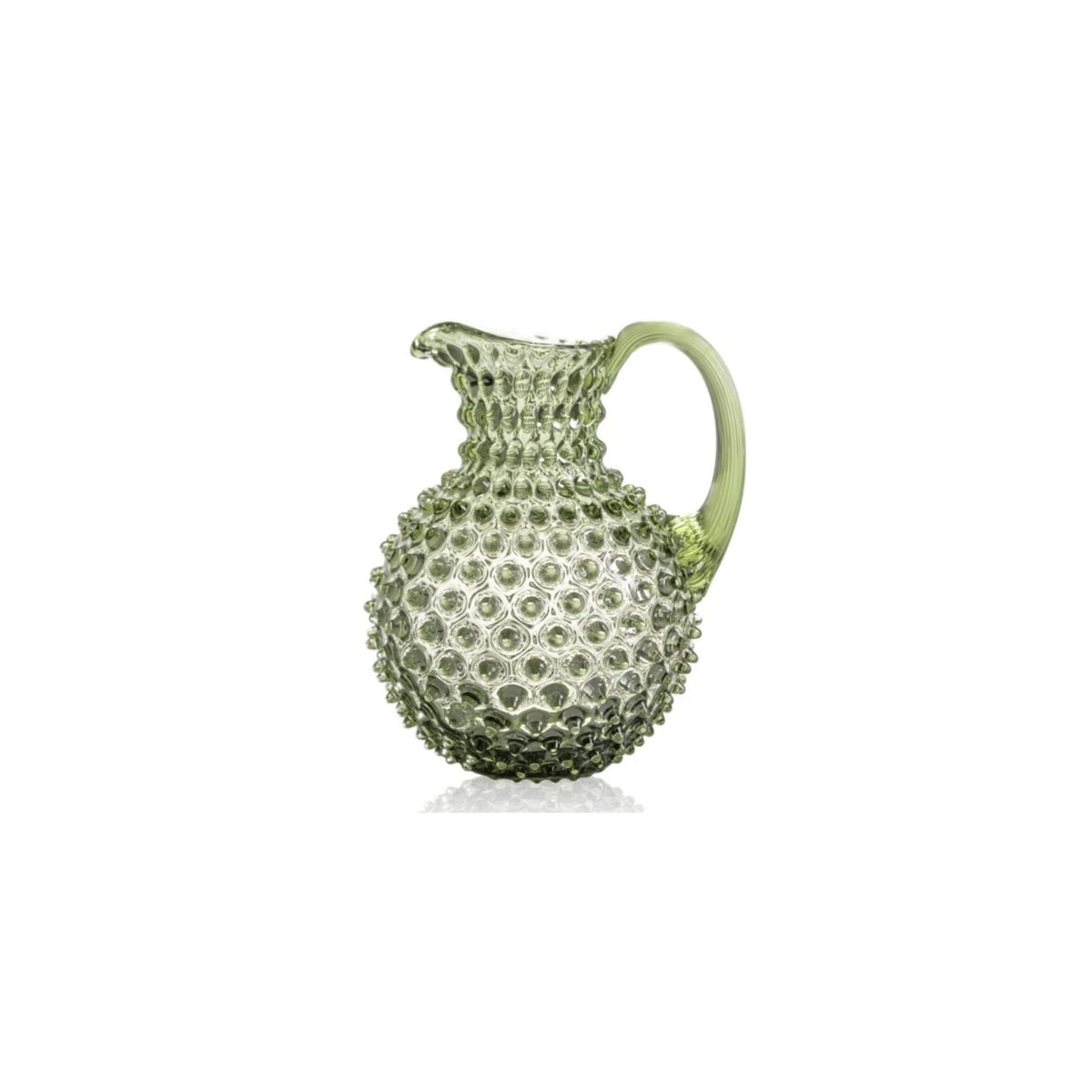 Klimchi Hobnail 1 Litre Glass Jug (Varied Colours)