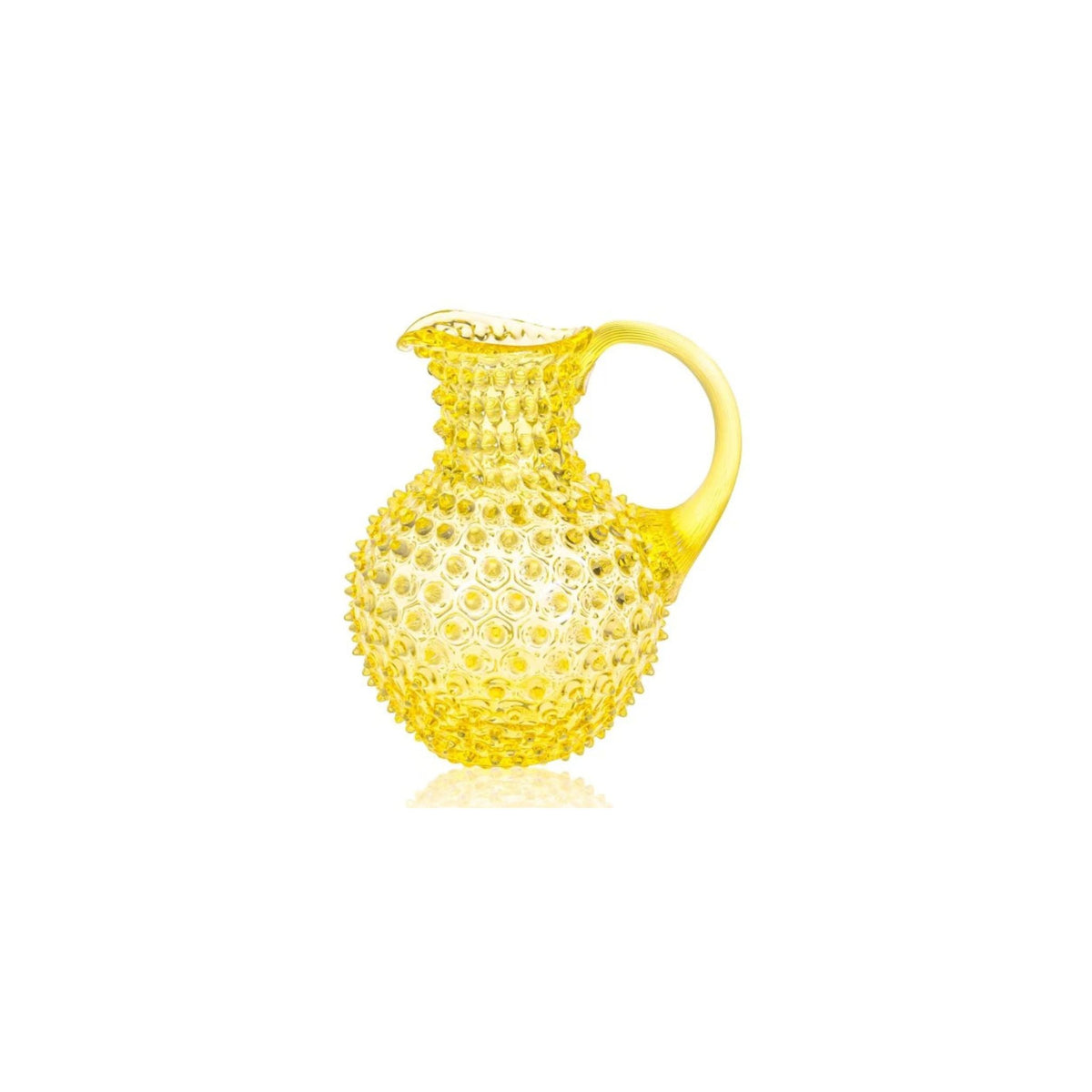 Klimchi Hobnail 1 Litre Glass Jug (Varied Colours)