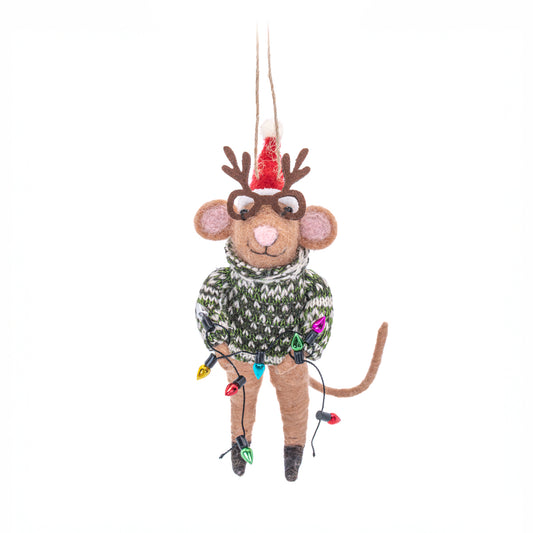 Christmas Party Felt Mouse