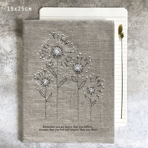 East of India Large Linen Notebook