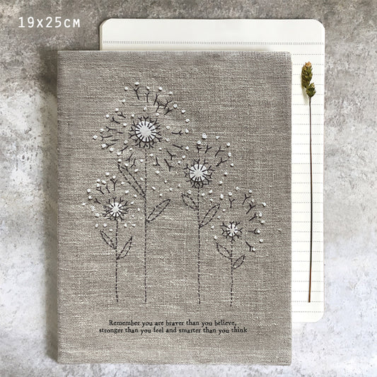 East of India Large Linen Notebook