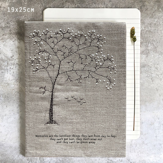 East of India Large Linen Notebook