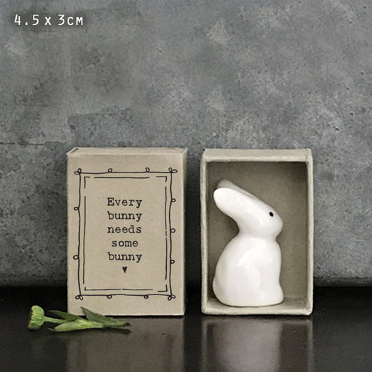 East of India Matchbox Gift - Bunny