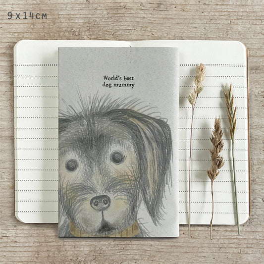 East of India Mini Worlds Best Dog Mummy Notepad