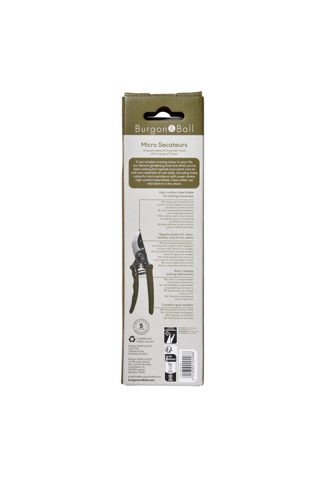 Olive Green Micro Secateurs